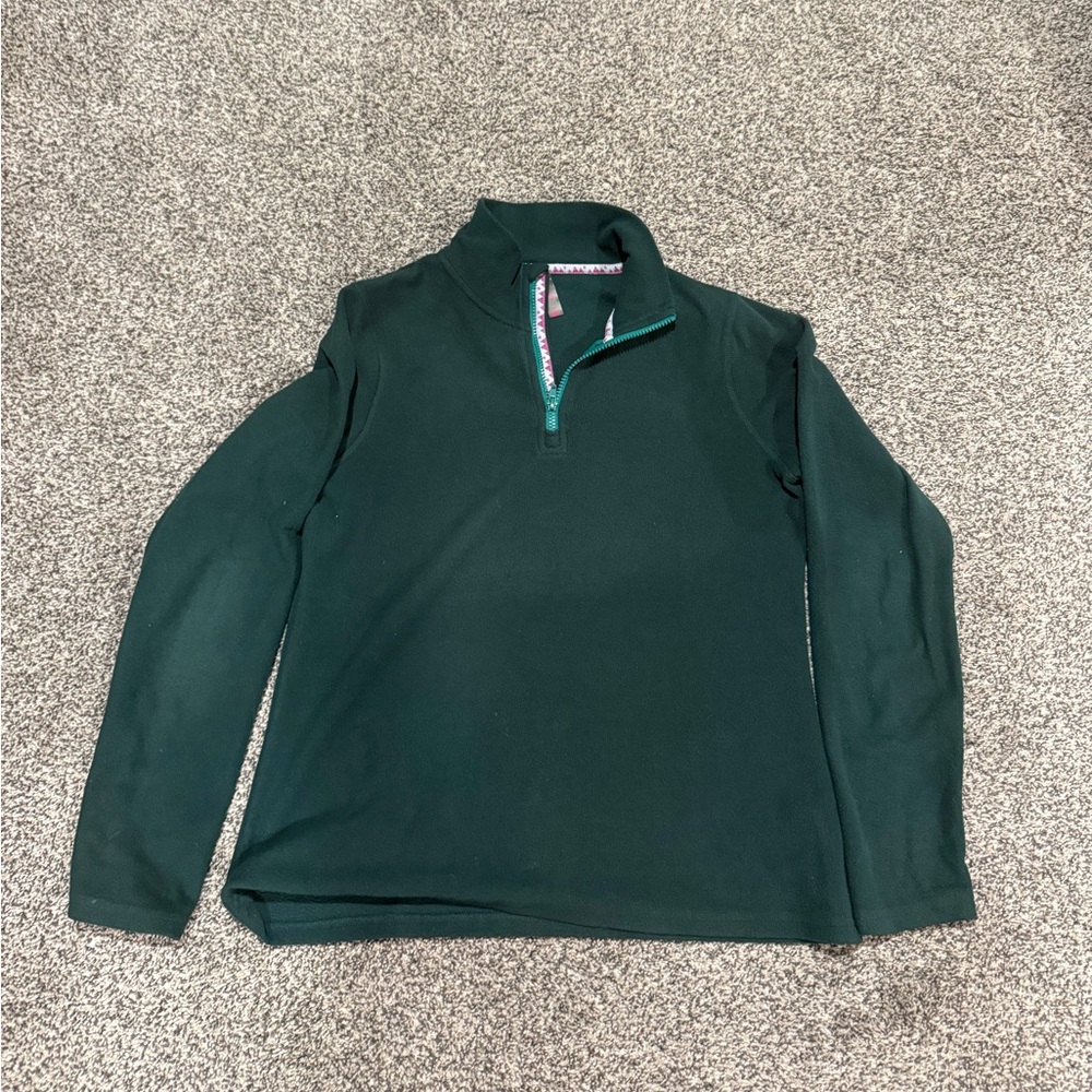 Men's Green Quarter-Zip Sweater